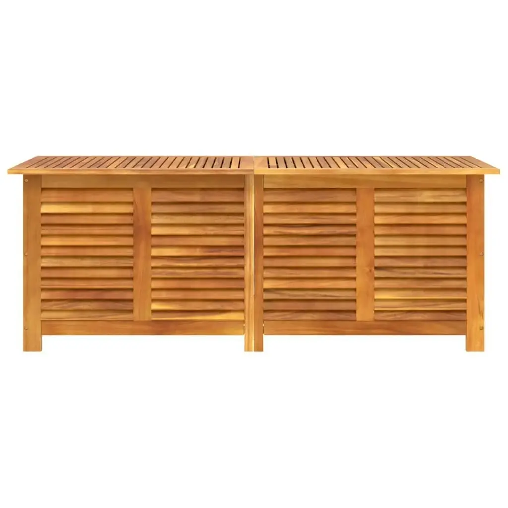 Garden Storage Box with Louver 150x50x56 cm Solid Wood Acacia 365842