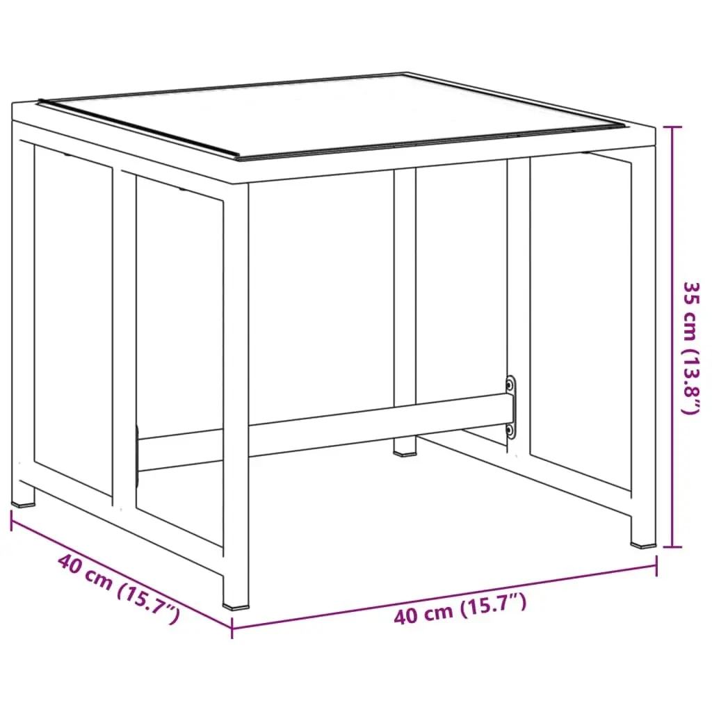 Garden Stools 4 pcs Black Steel and Textilene 4008594