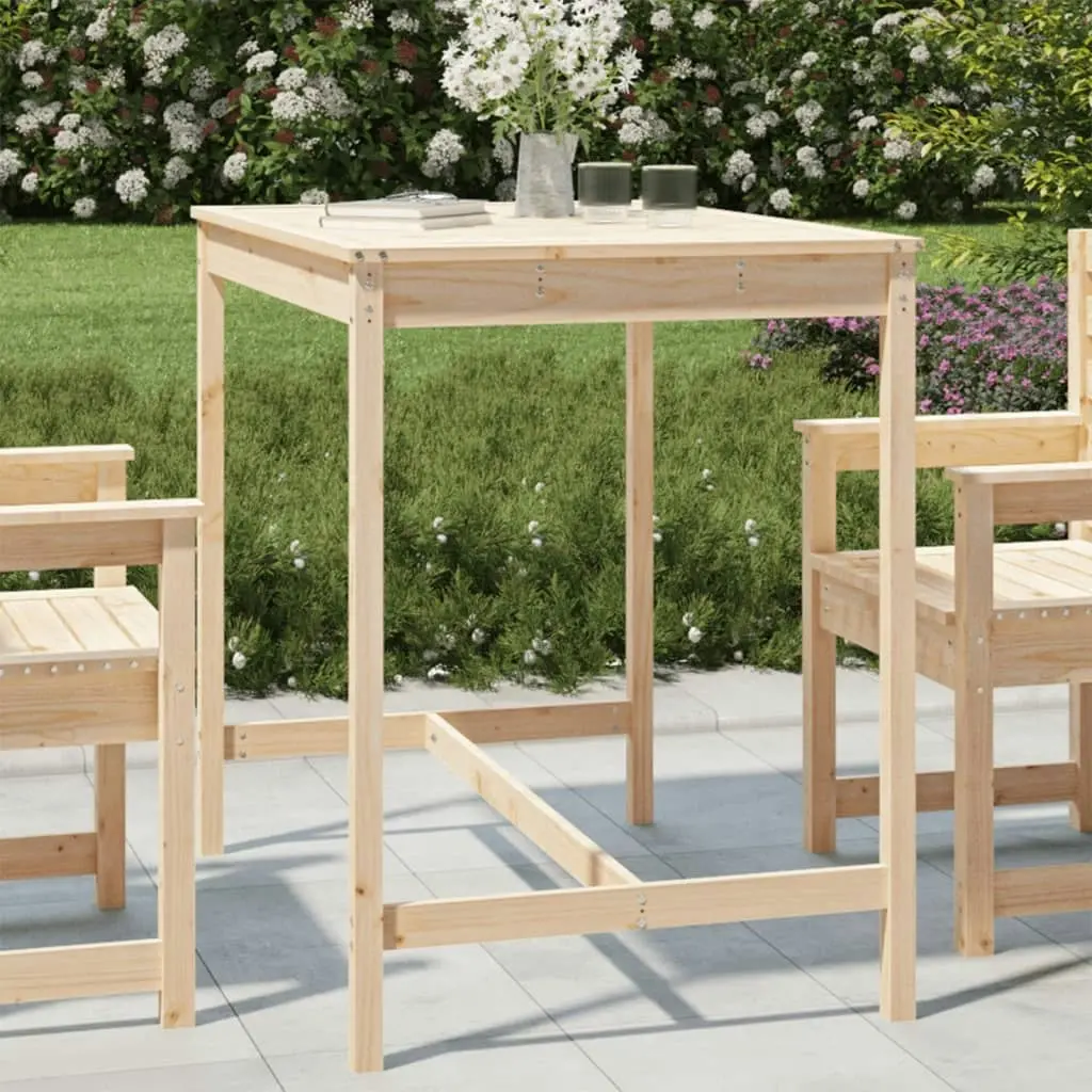 Garden Table 121x82.5x110 cm Solid Wood Pine 824088