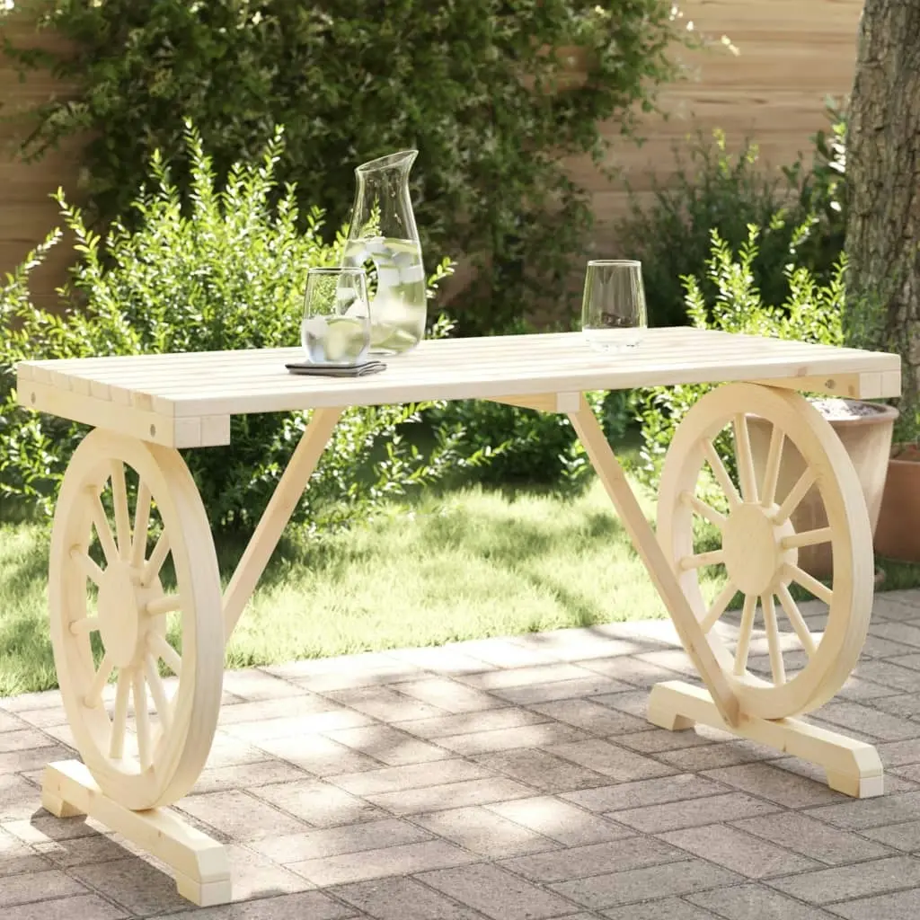 Garden Table 115x55x65 cm Solid Wood Fir 365113