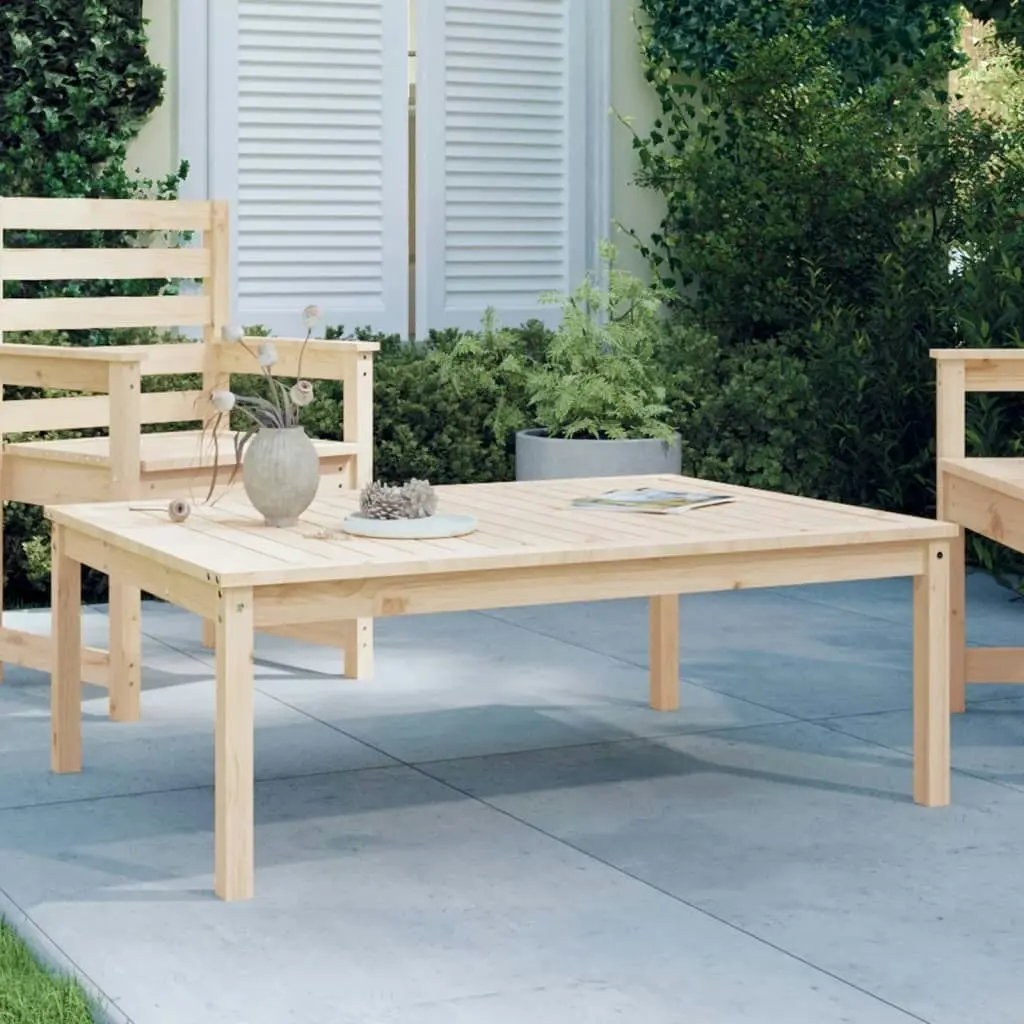 Garden Table 121x82.5x45 cm Solid Wood Pine 824127