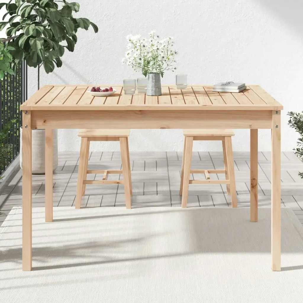 Garden Table 121x82.5x76 cm Solid Wood Pine 823969