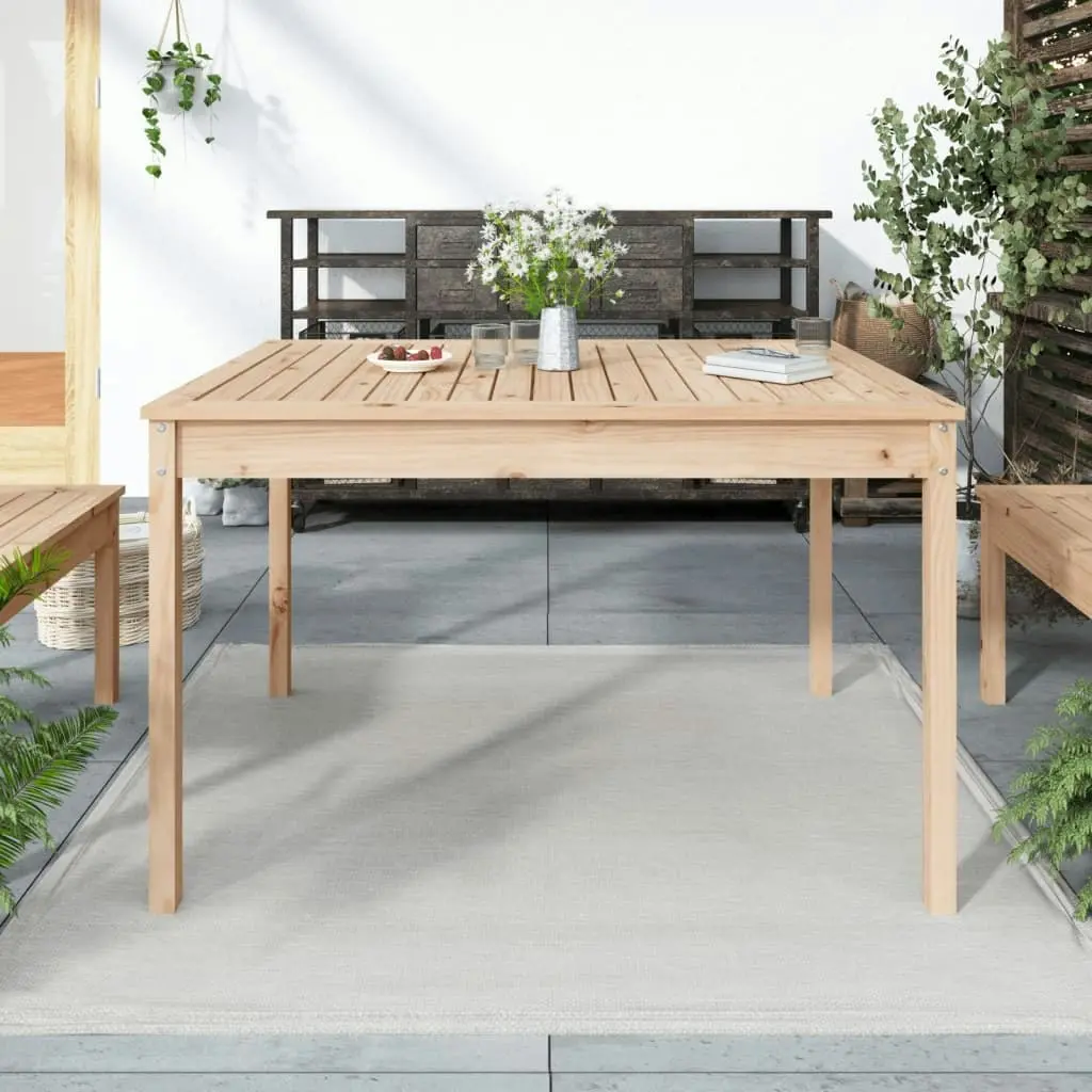 Garden Table 121x82.5x76 cm Solid Wood Pine 823969