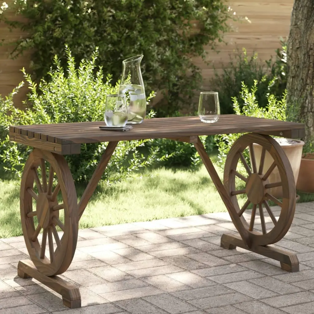 Garden Table 115x55x65 cm Solid Wood Fir 365114