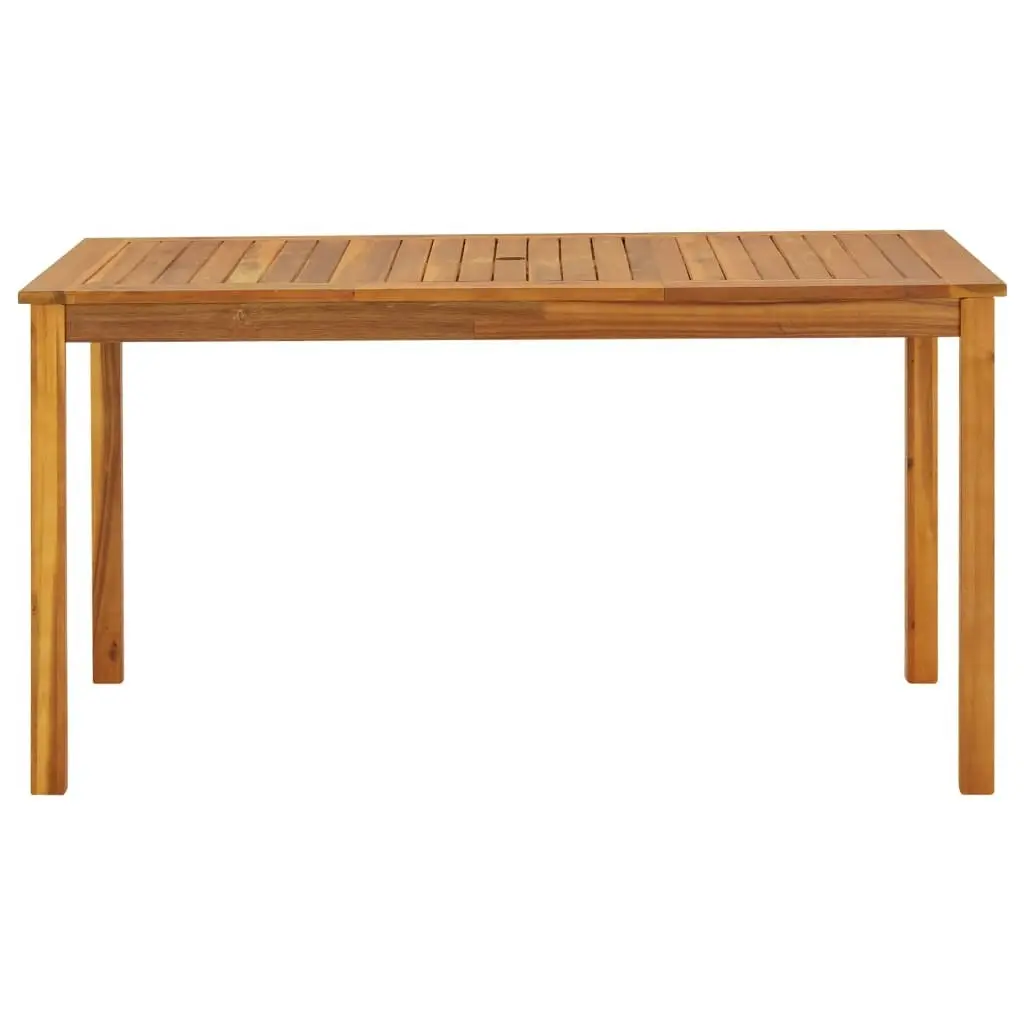 Garden Table 140x80x74 cm Solid Acacia Wood 42618