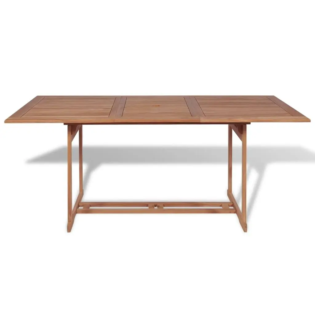 Garden Table 180x90x75 cm Solid Teak Wood 43034