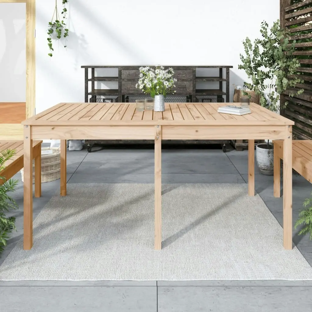 Garden Table 159.5x82.5x76 cm Solid Wood Pine 823976