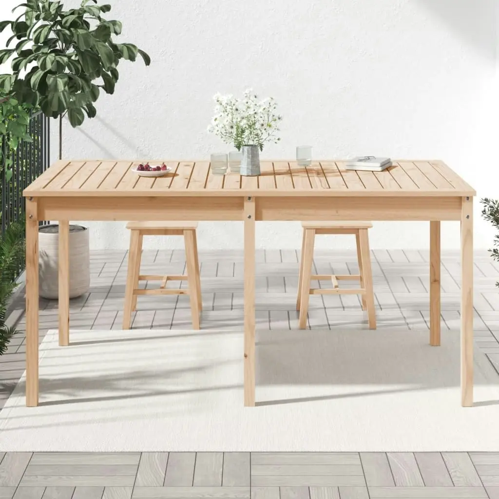 Garden Table 159.5x82.5x76 cm Solid Wood Pine 823976