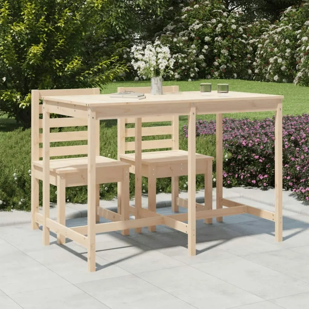 Garden Table 159.5x82.5x110 cm Solid Wood Pine 824095