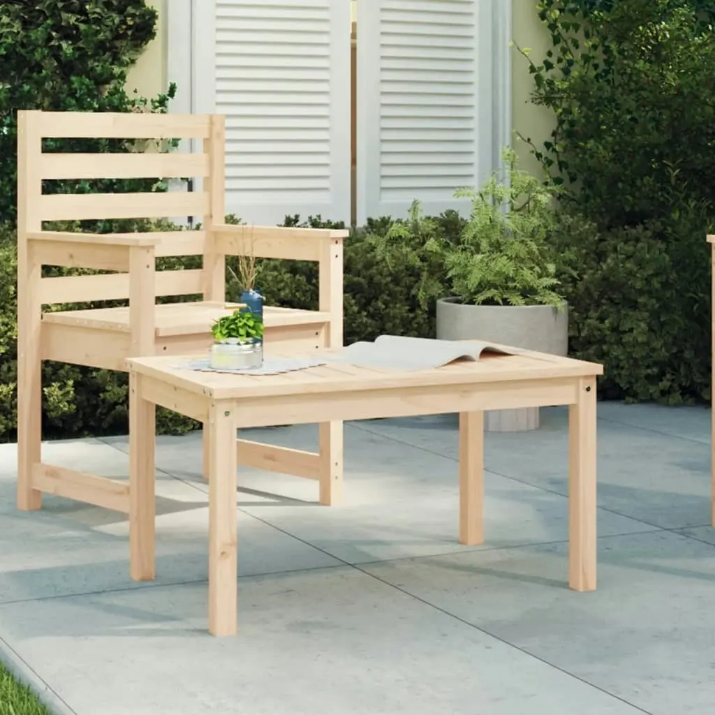 Garden Table 82.5x50.5x45 cm Solid Wood Pine 824113