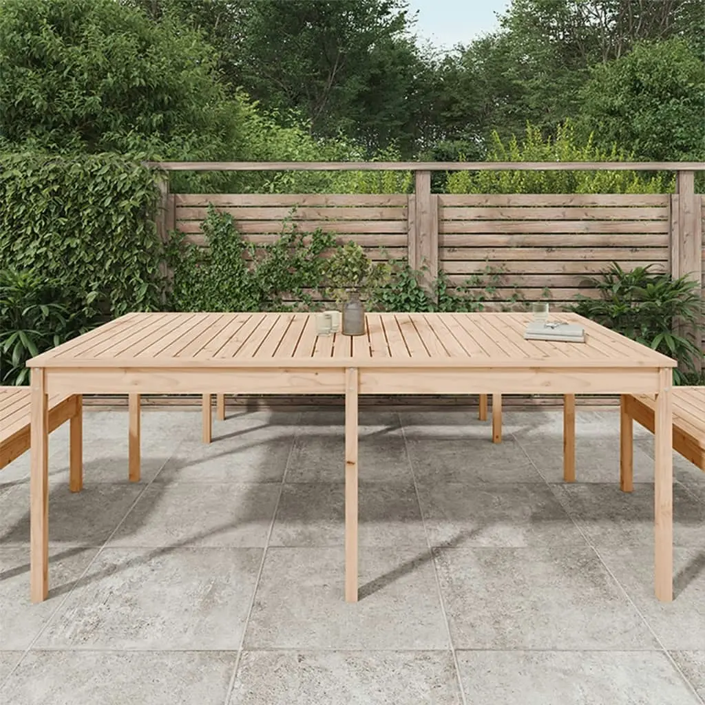 Garden Table 203.5x100x76 cm Solid Wood Pine 823983