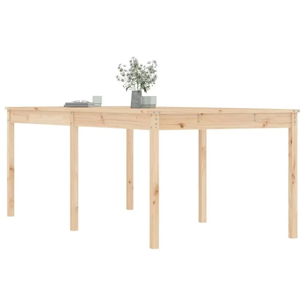 Garden Table 203.5x100x76 cm Solid Wood Pine 823983