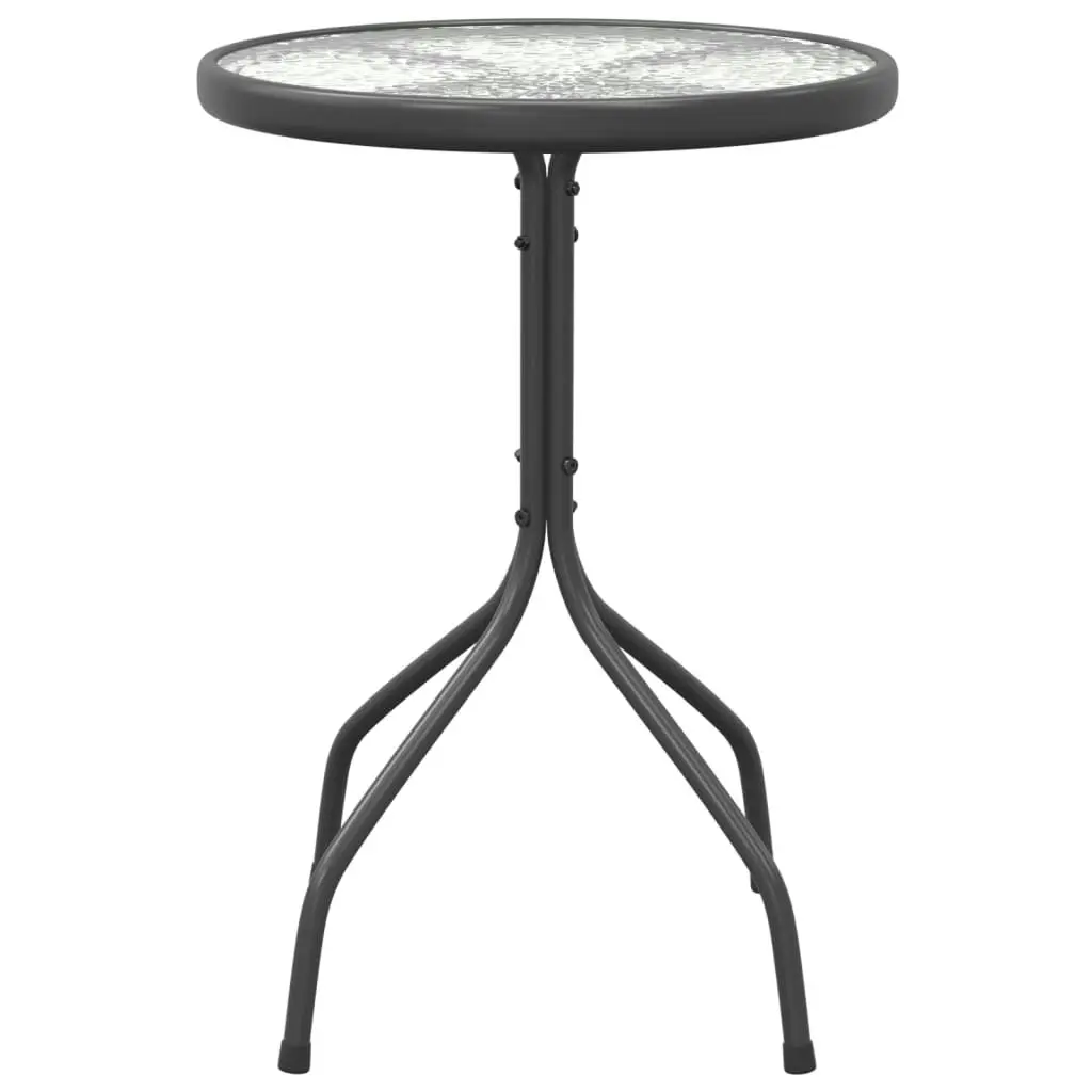 Garden Table Ã˜50x71 cm Steel Anthracite 316823