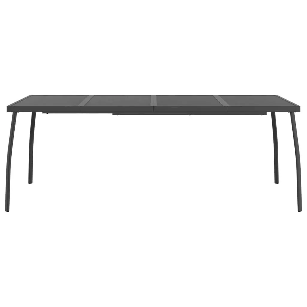 Garden Table Anthracite 200x100x72 cm Steel Mesh 362735