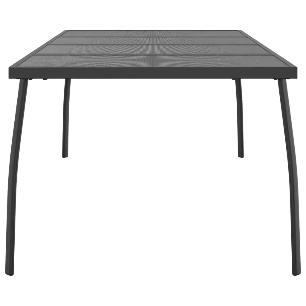 Garden Table Anthracite 200x100x72 cm Steel Mesh 362735