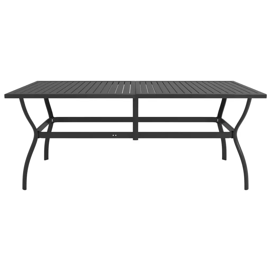 Garden Table Anthracite 190x80x72 cm Steel 312170