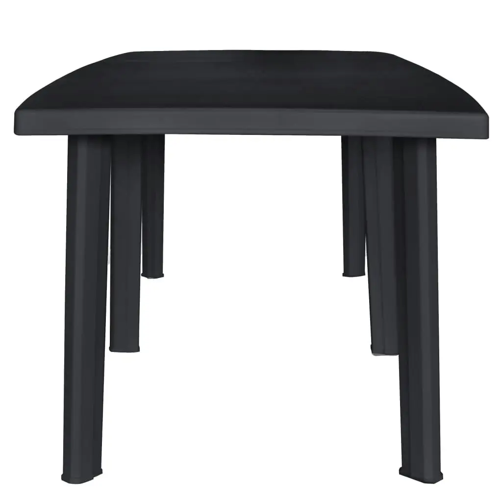 Garden Table Anthracite 216x90x72 cm Plastic 45597