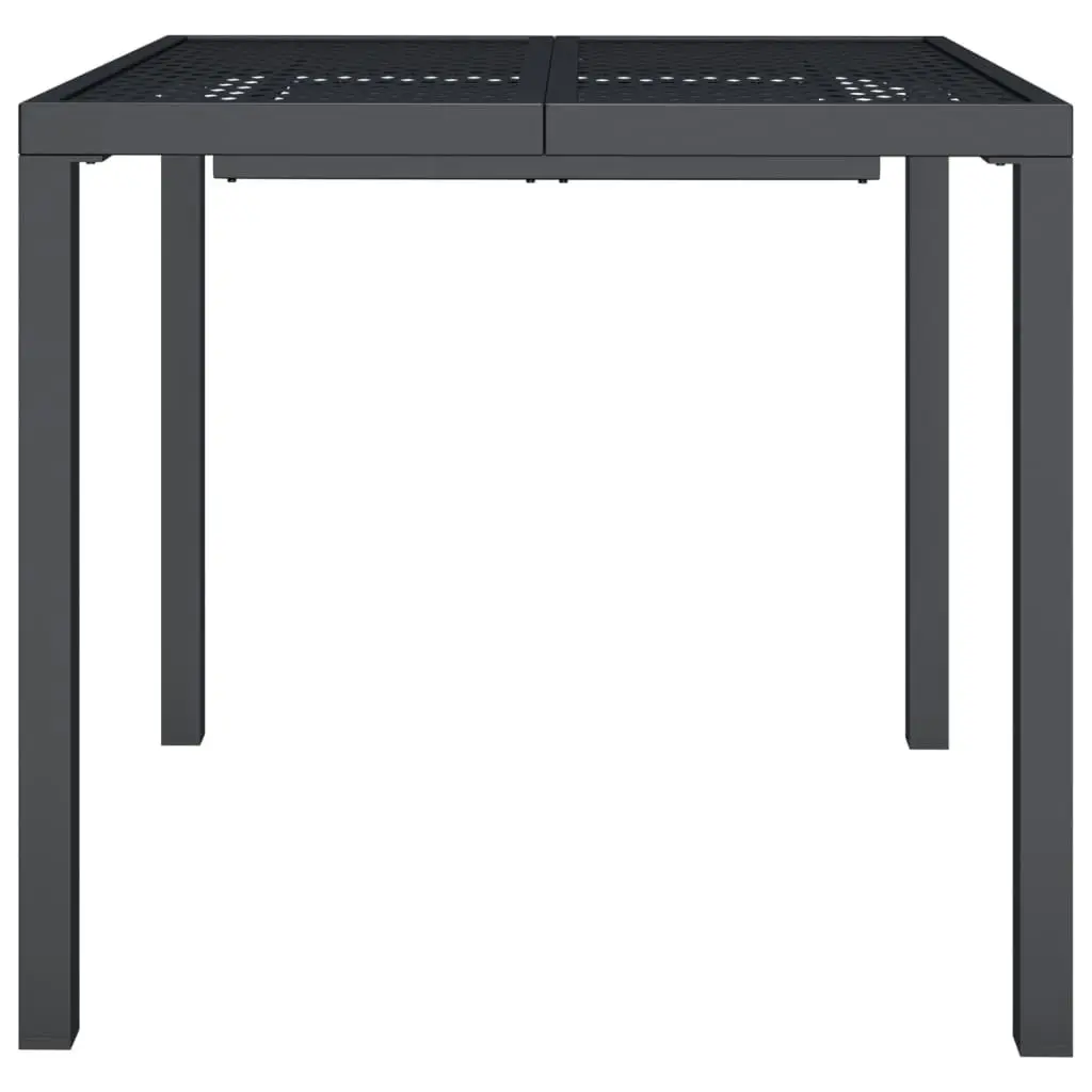 Garden Table Anthracite 80x80x72 cm Steel 362743