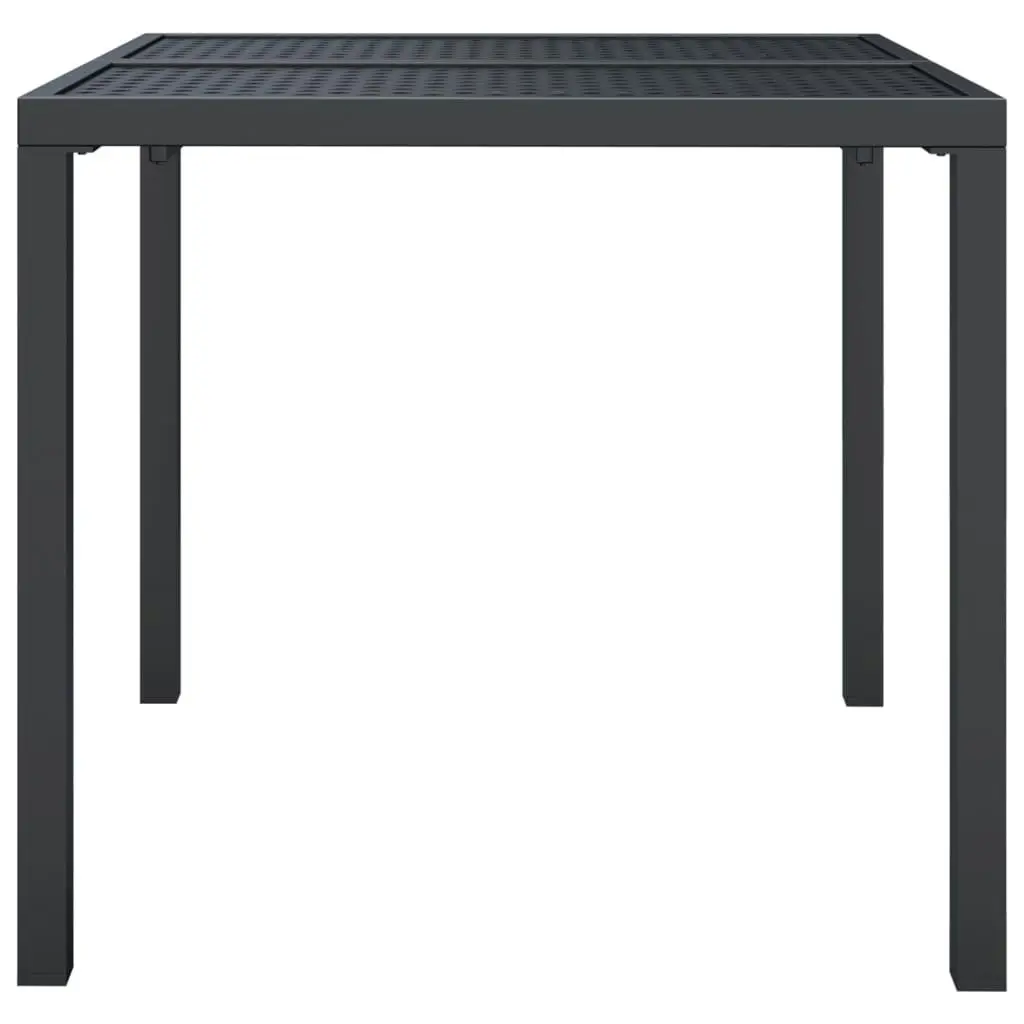 Garden Table Anthracite 80x80x72 cm Steel 362743