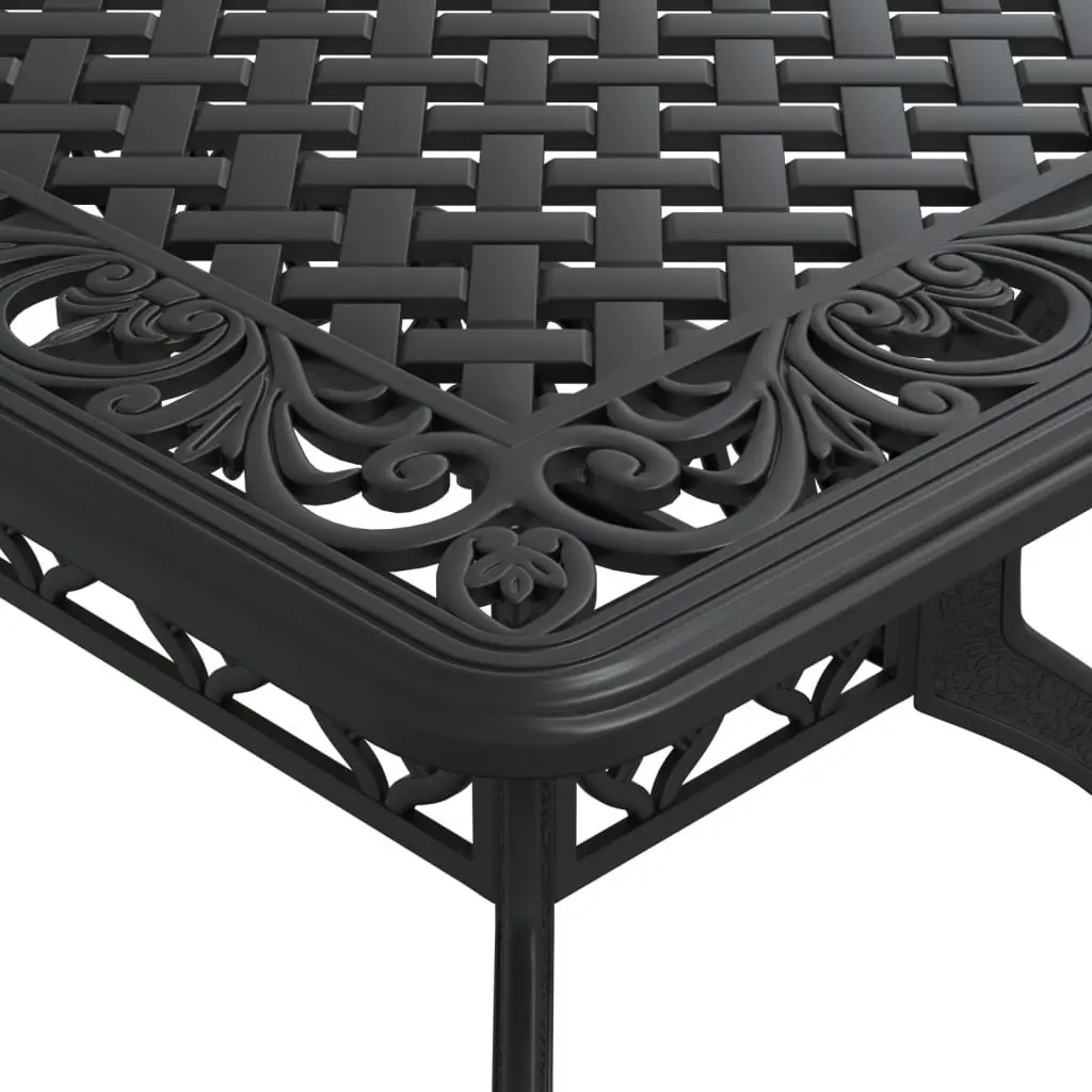 Garden Table Black 150x90x72 cm Cast Aluminium 4002804