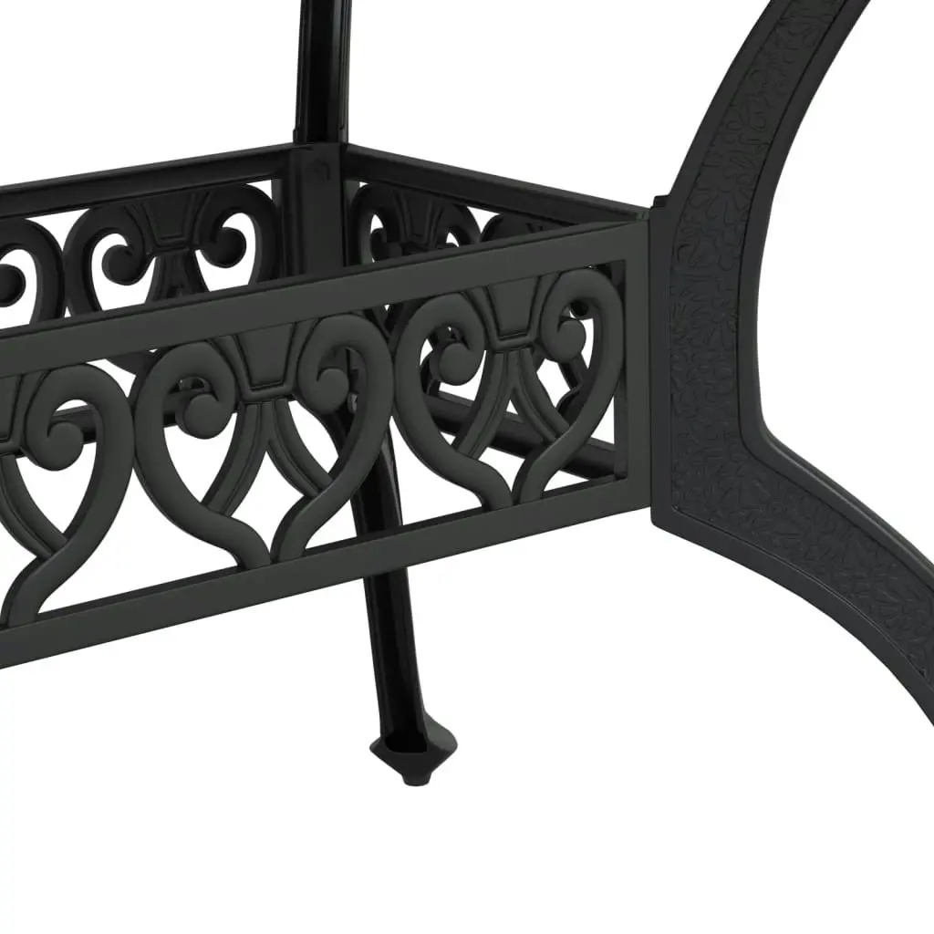 Garden Table Black 150x90x72 cm Cast Aluminium 4002804