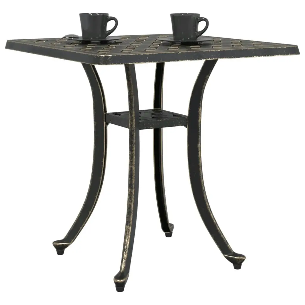 Garden Table Bronze 53x53x53 cm Cast Aluminium 4002819