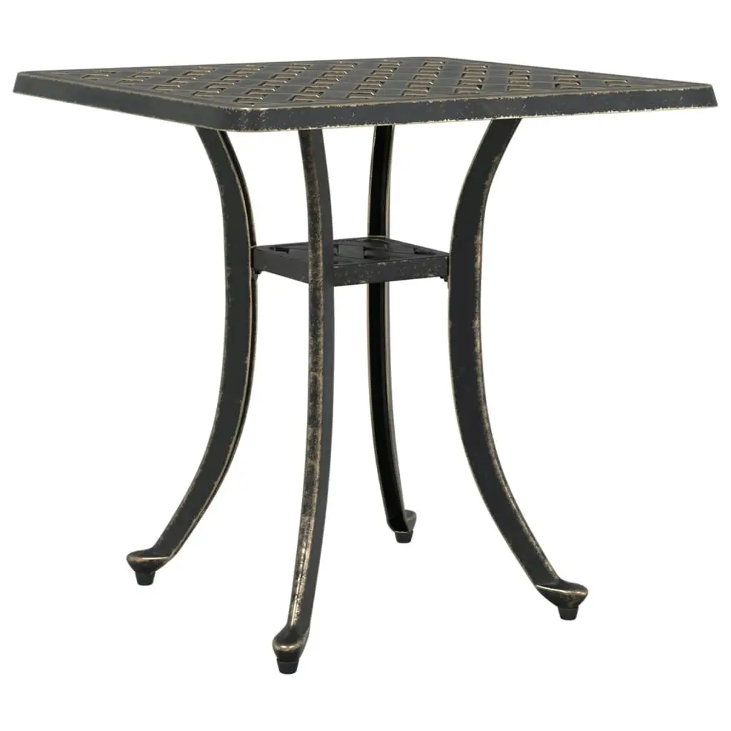 Garden Table Bronze 53x53x53 cm Cast Aluminium 4002819