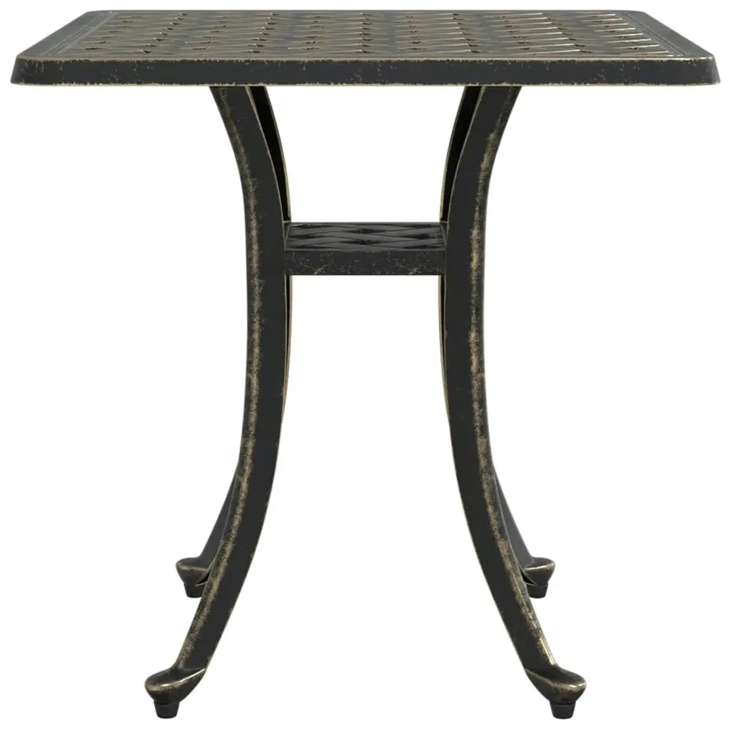 Garden Table Bronze 53x53x53 cm Cast Aluminium 4002819