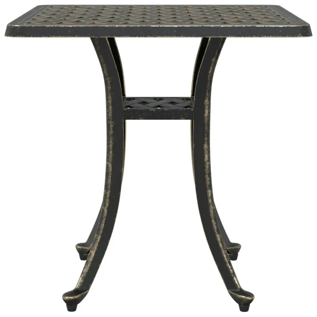 Garden Table Bronze 53x53x53 cm Cast Aluminium 4002819