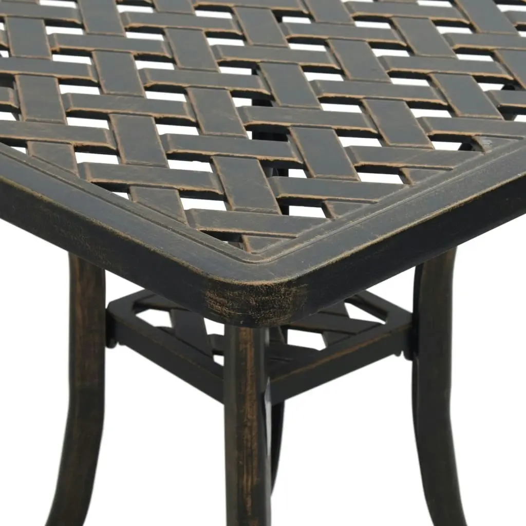 Garden Table Bronze 53x53x53 cm Cast Aluminium 4002819