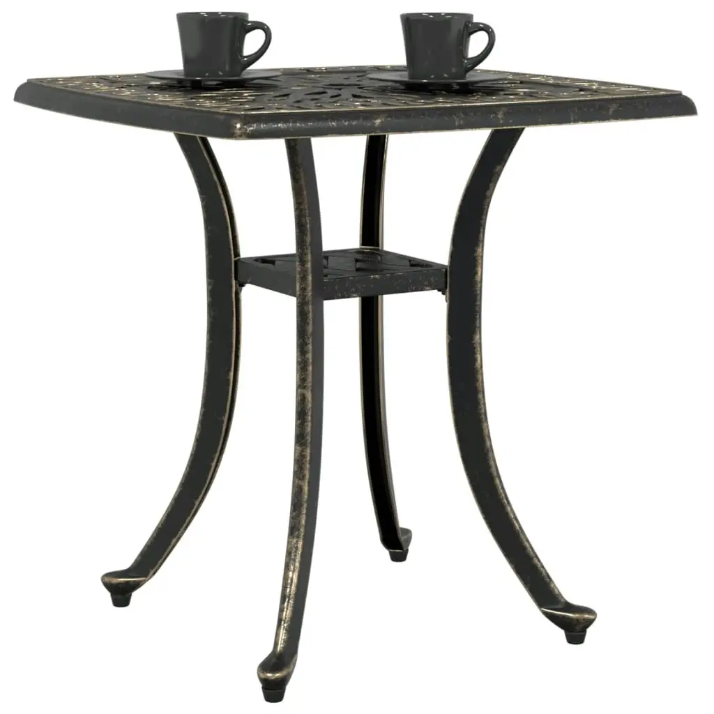 Garden Table Bronze 53x53x53 cm Cast Aluminium 4002815