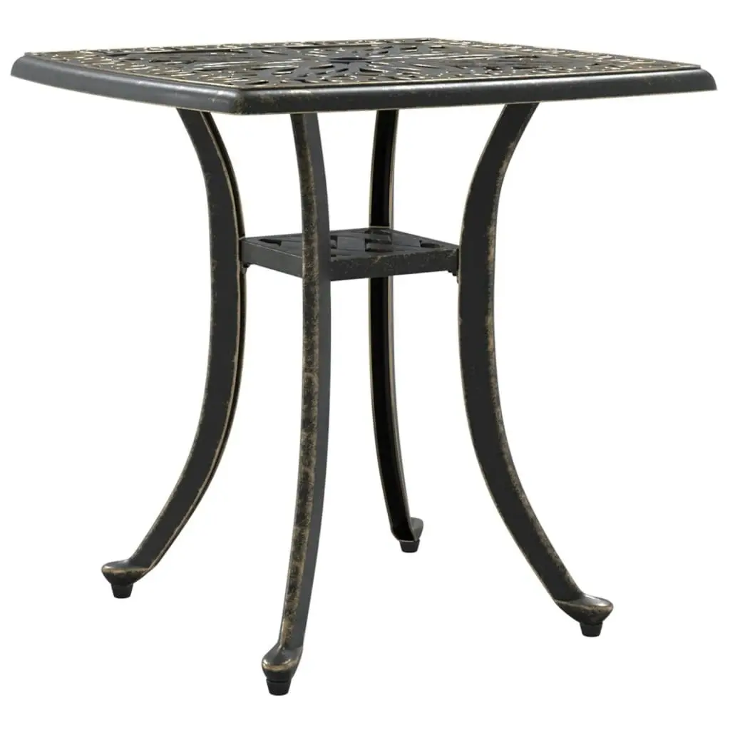 Garden Table Bronze 53x53x53 cm Cast Aluminium 4002815