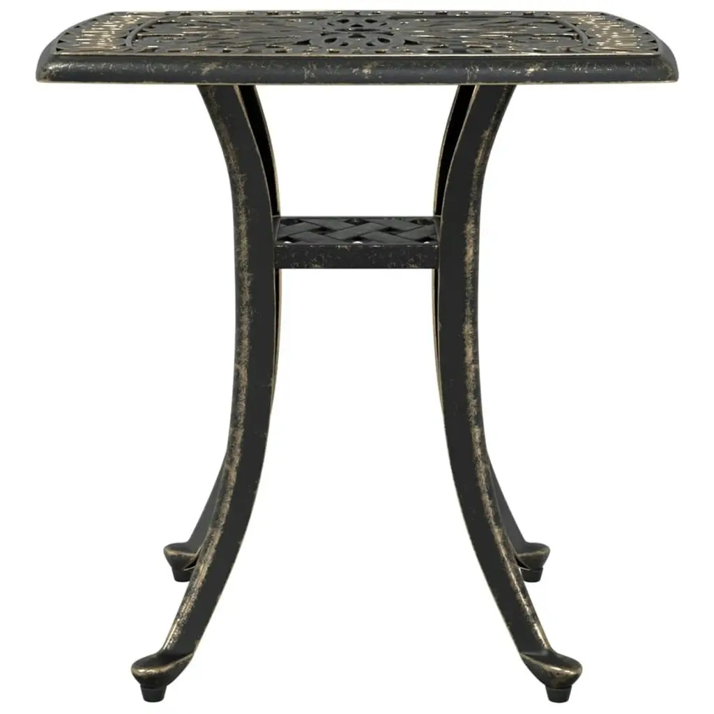 Garden Table Bronze 53x53x53 cm Cast Aluminium 4002815