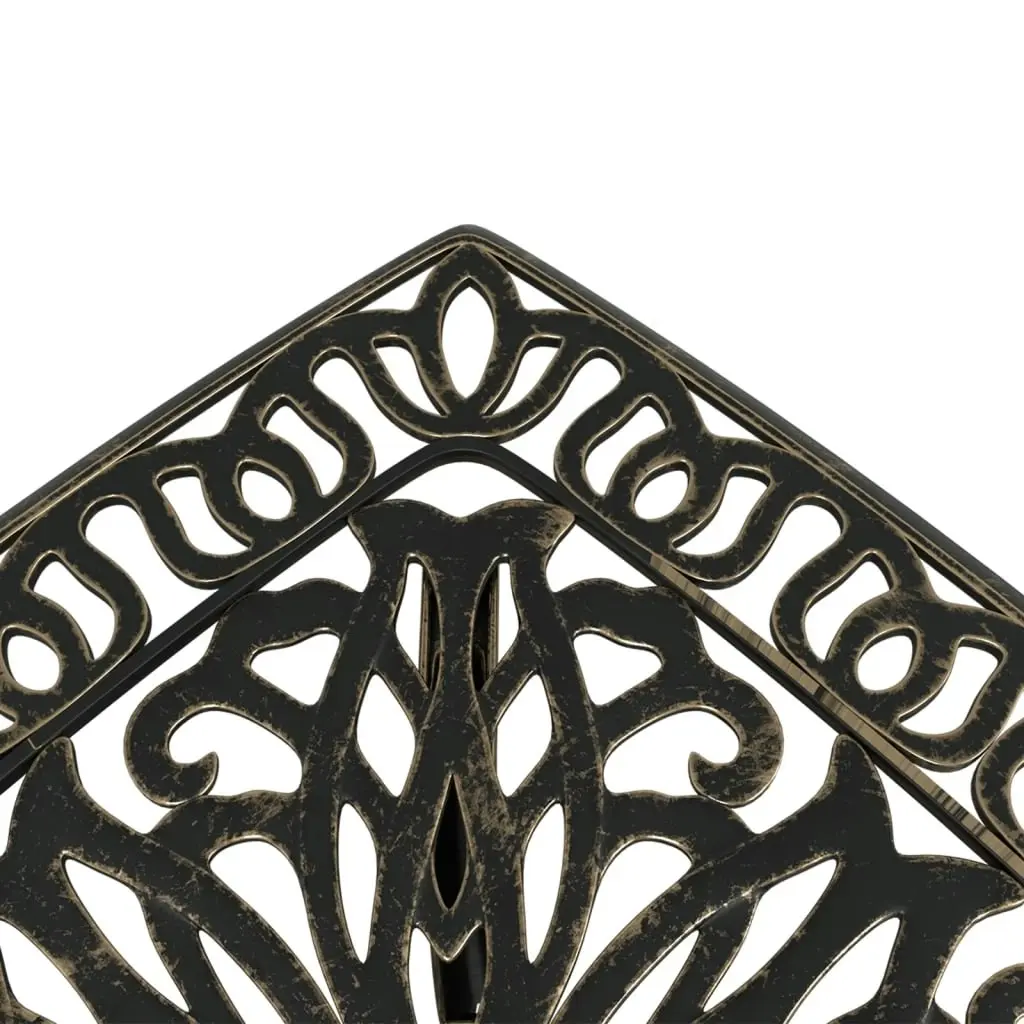 Garden Table Bronze 53x53x53 cm Cast Aluminium 4002815