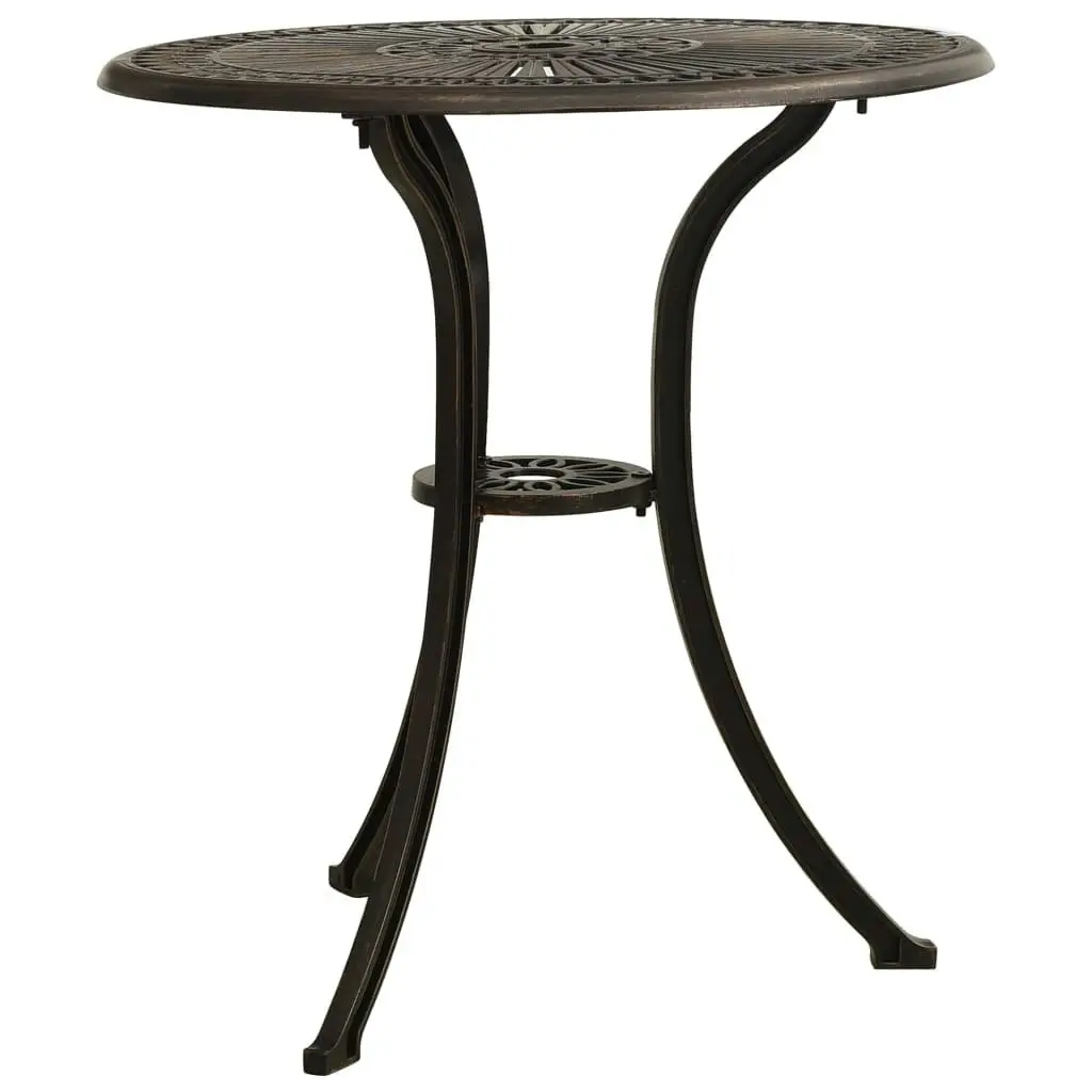 Garden Table Bronze 62x62x65 cm Cast Aluminium 315579