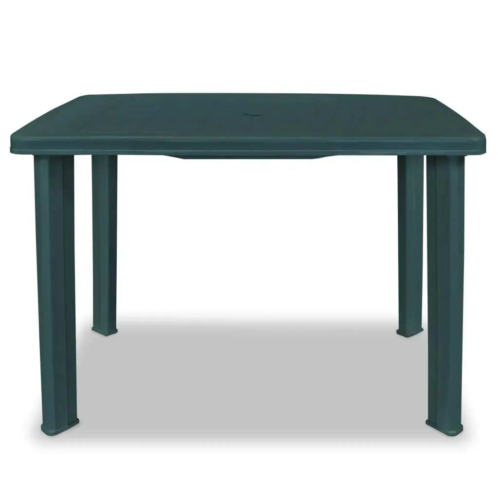 Garden Table Green 101x68x72 cm Plastic 43593