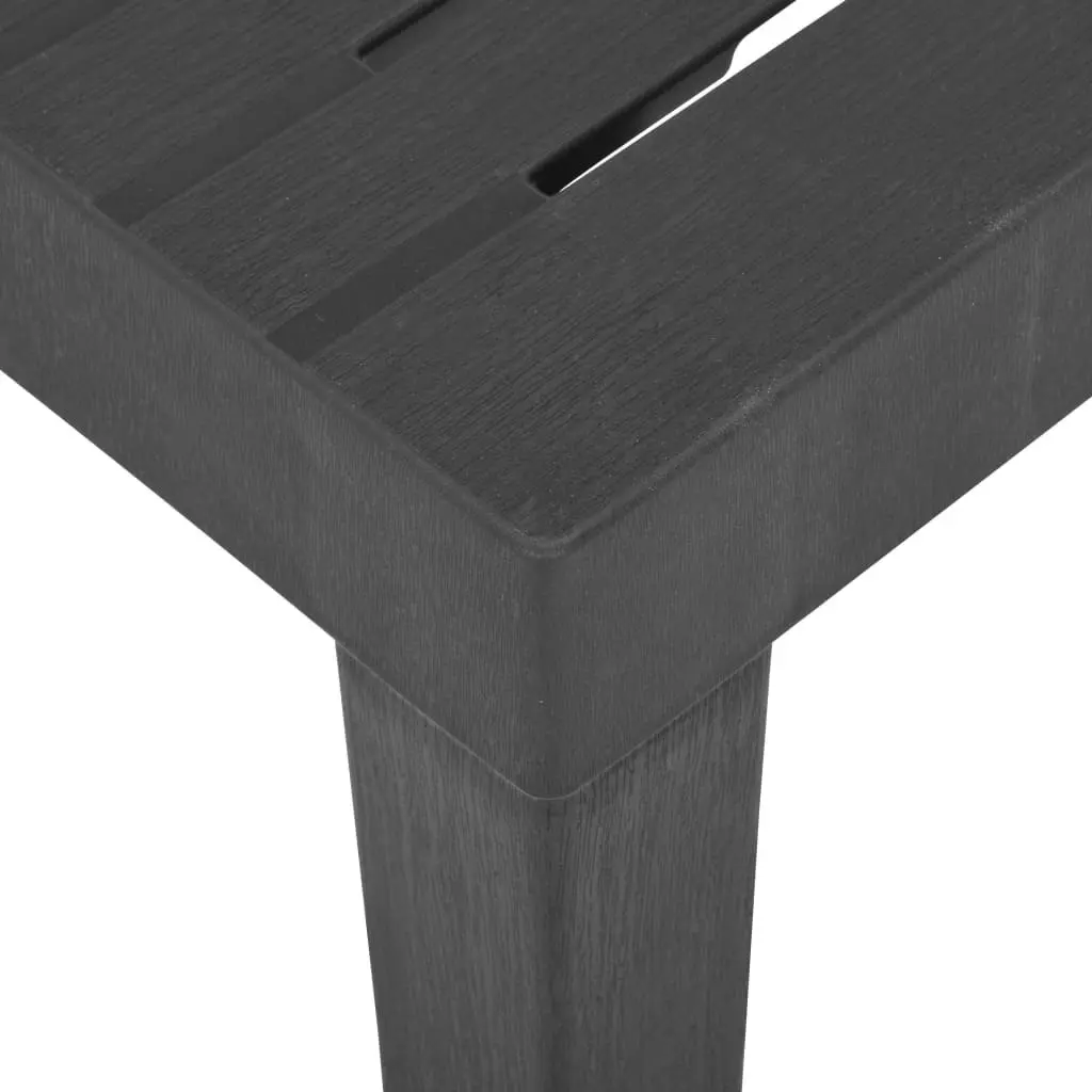 Garden Table Grey 79x65x72 cm Plastic 315843