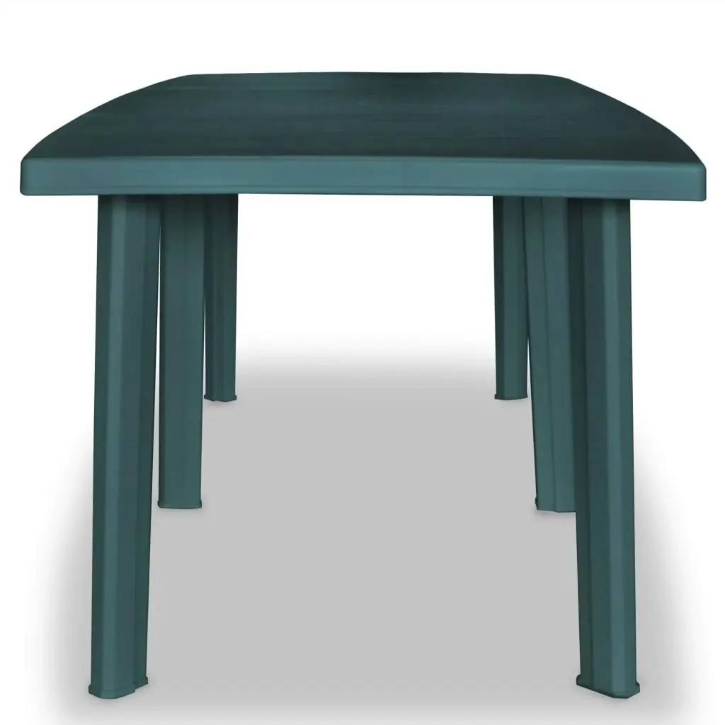 Garden Table Green 210x96x72 cm Plastic 43596