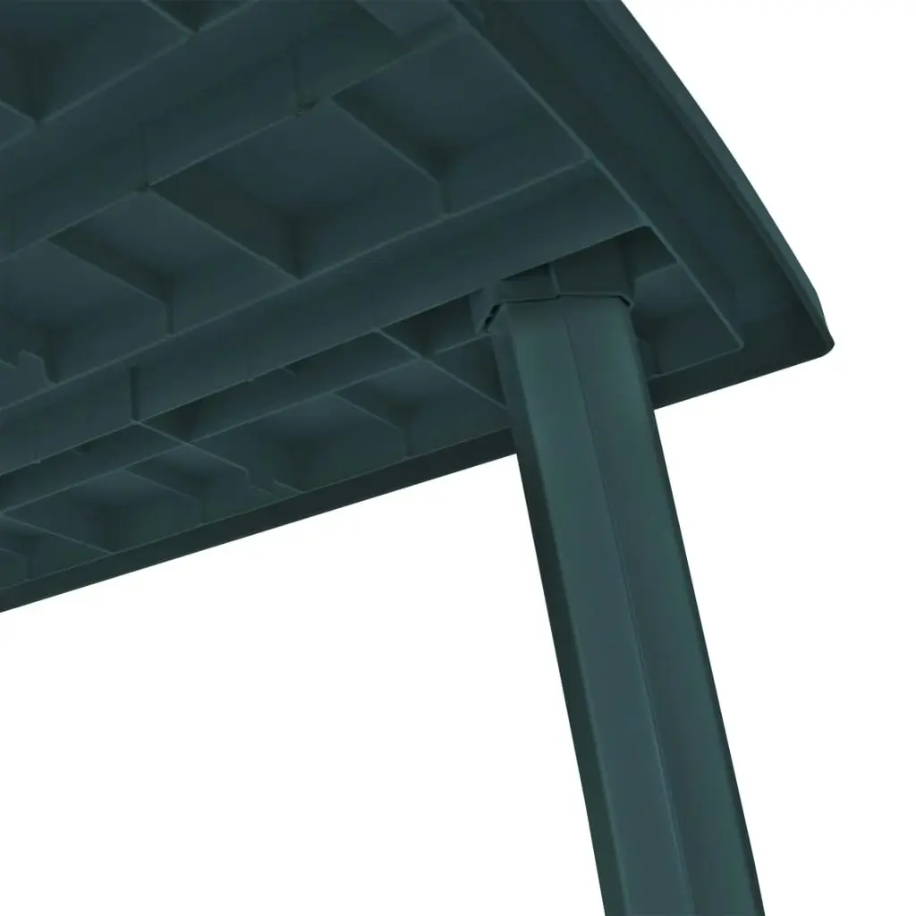 Garden Table Green 210x96x72 cm Plastic 43596