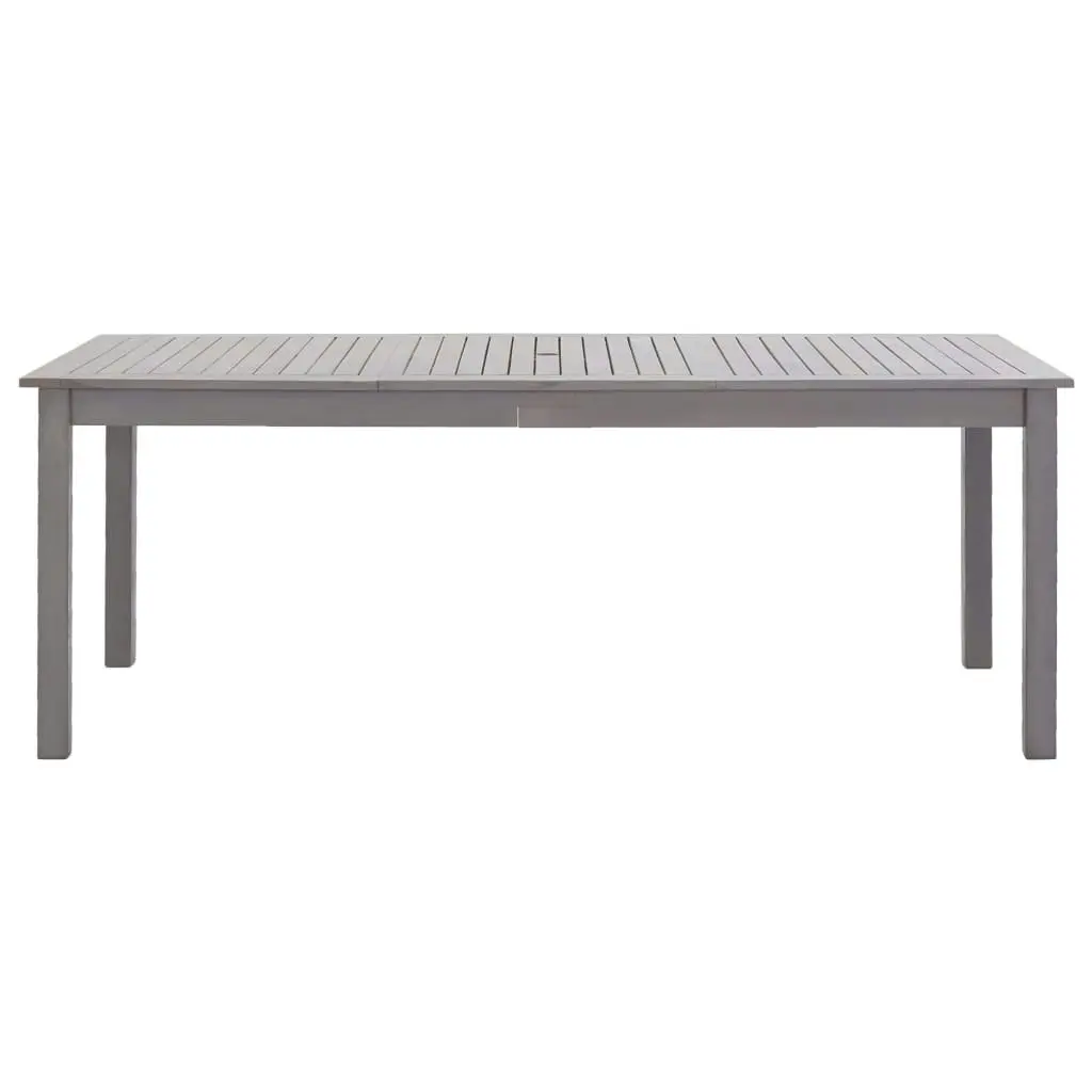 Garden Table Grey Wash 200x90x74 cm Solid Acacia Wood 311850