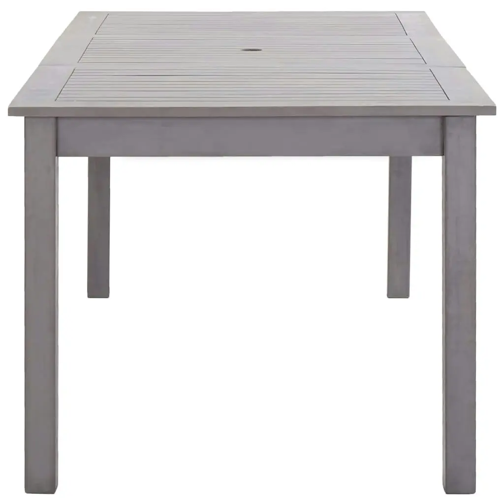 Garden Table Grey Wash 200x90x74 cm Solid Acacia Wood 311850