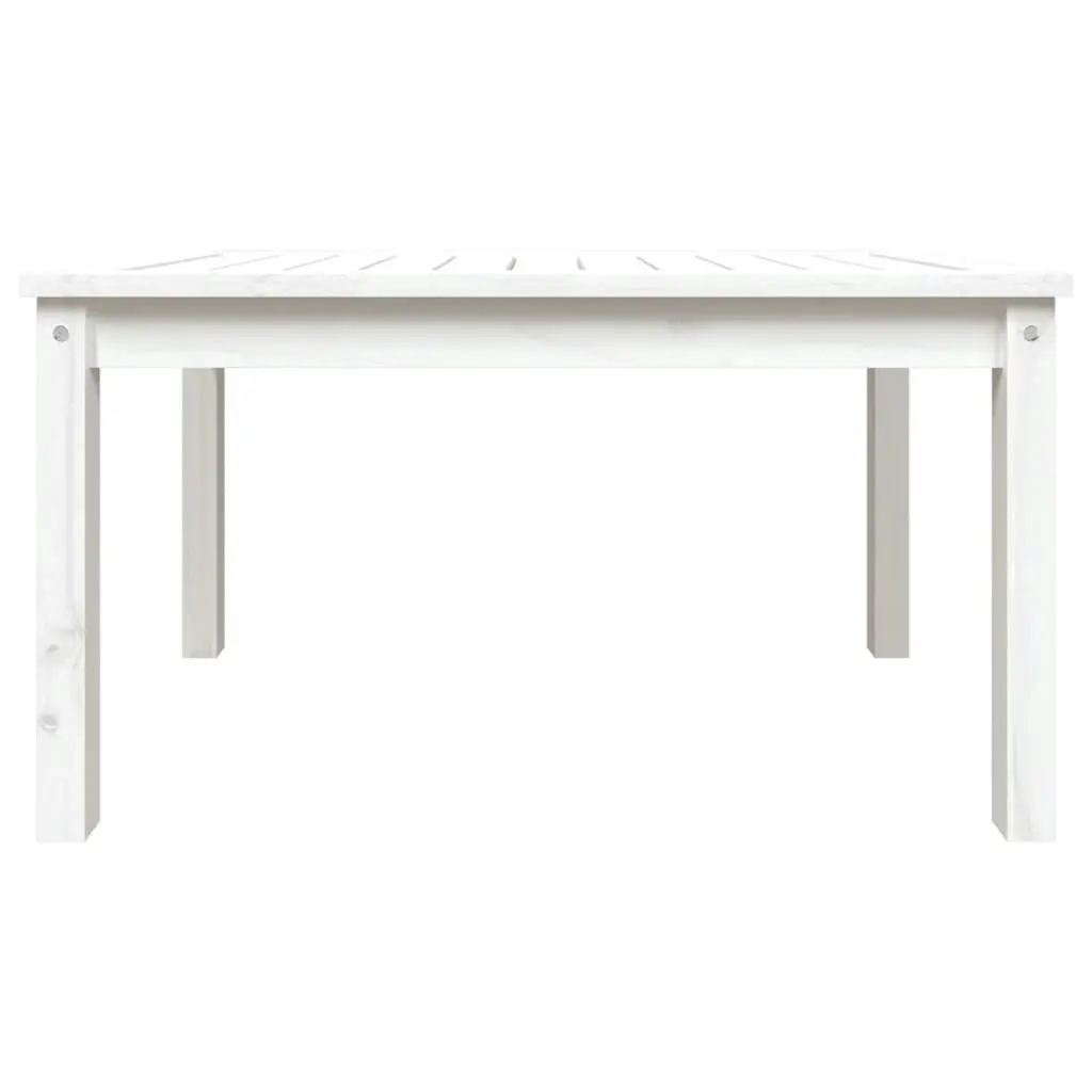 Garden Table White 82.5x50.5x45 cm Solid Wood Pine 824114