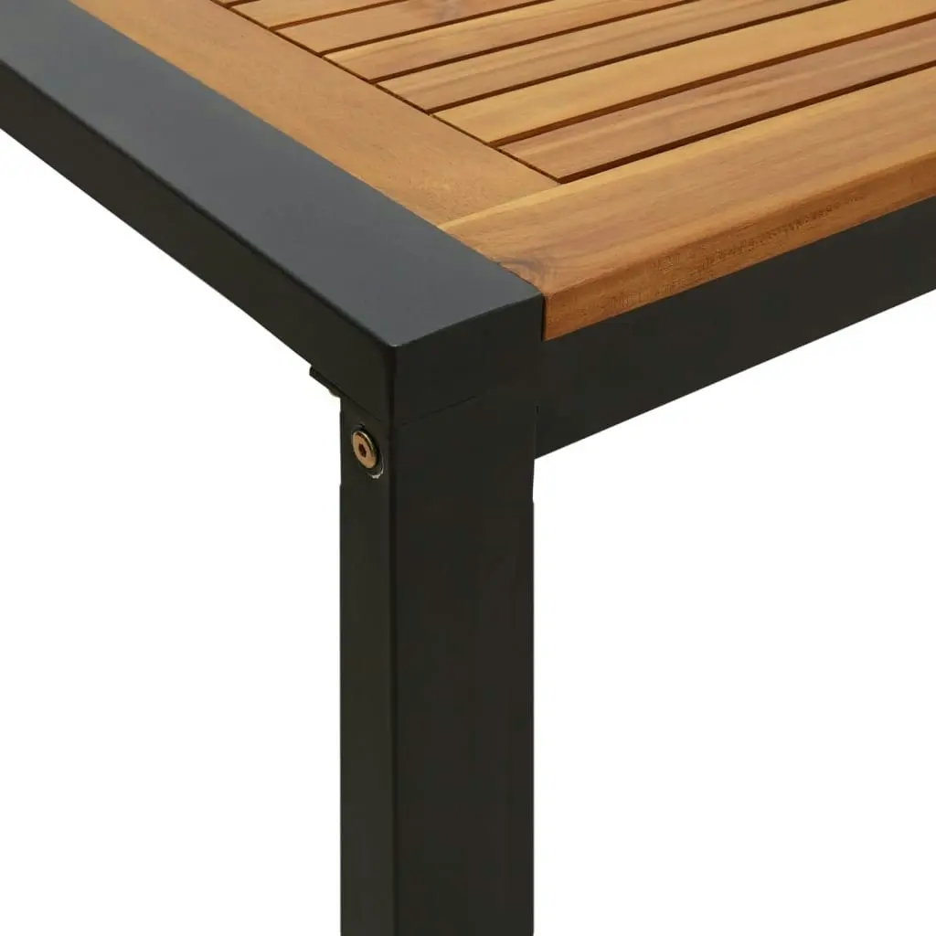 Garden Table with U-shaped Legs 180x90x75 cm Solid Wood Acacia 319517