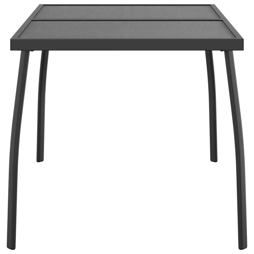 Garden Table Anthracite 110x80x72 cm Steel Mesh 362733