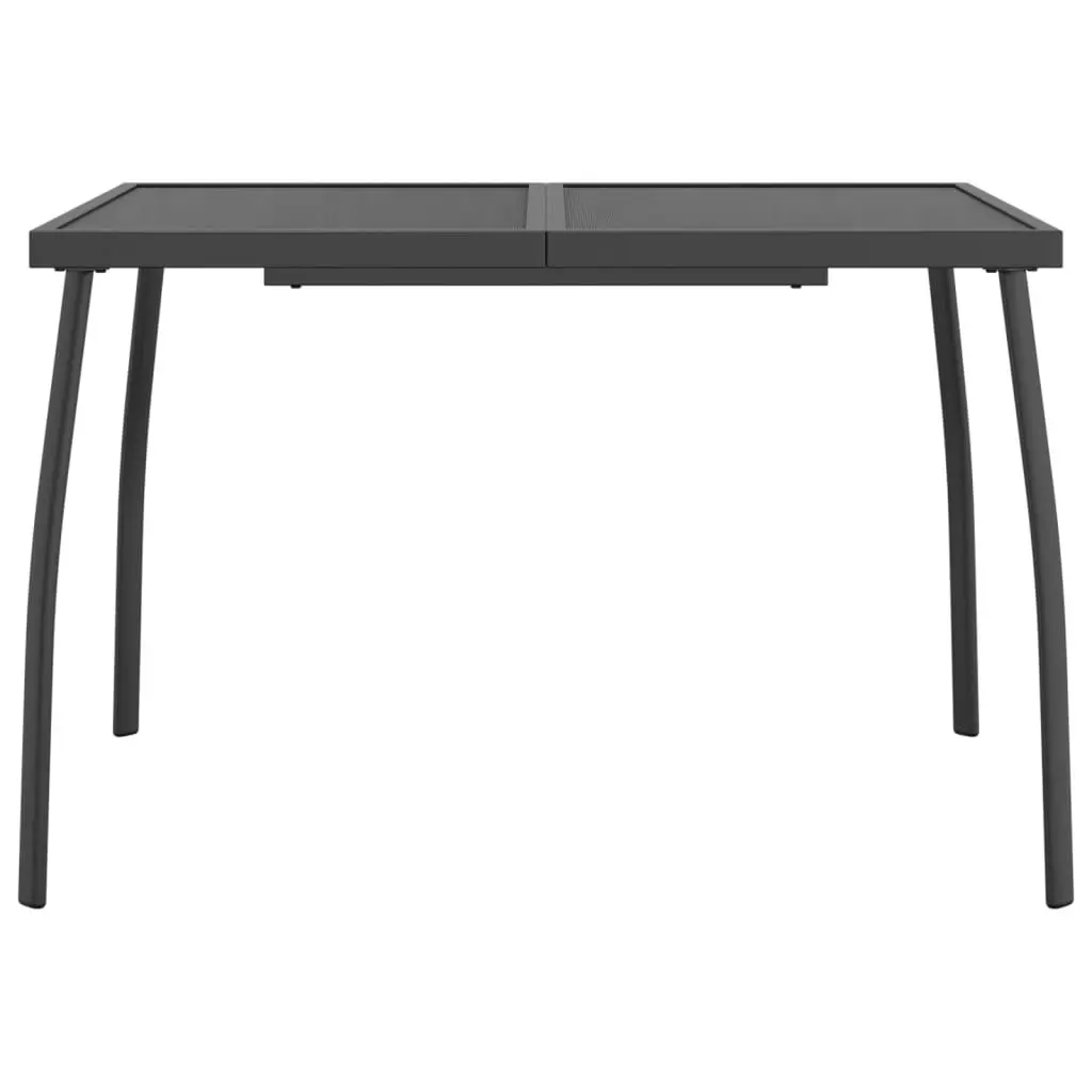 Garden Table Anthracite 110x80x72 cm Steel Mesh 362733