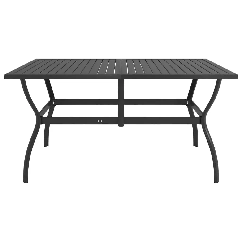 Garden Table Anthracite 140x80x72 cm Steel 312169