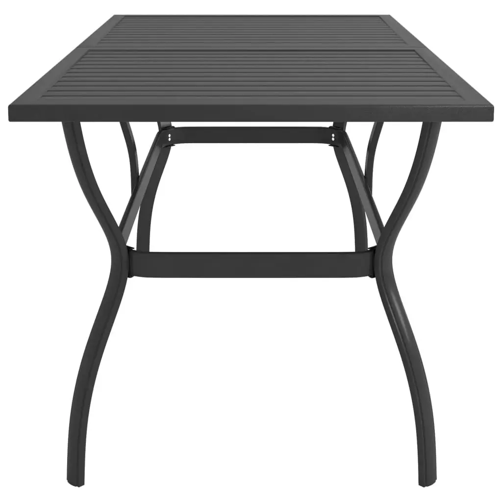 Garden Table Anthracite 140x80x72 cm Steel 312169