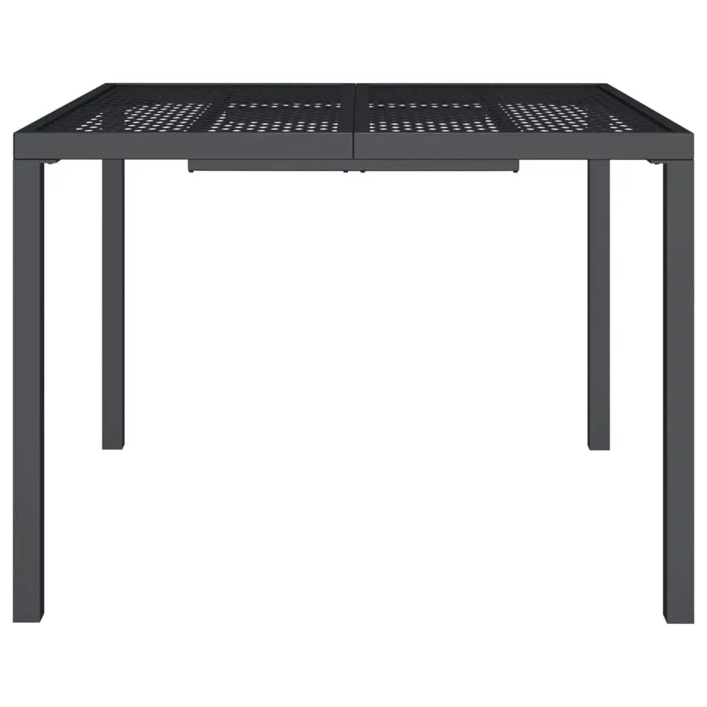 Garden Table Anthracite 100x100x72 cm Steel 362744