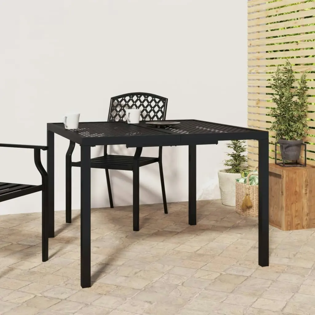 Garden Table Anthracite 100x100x72 cm Steel 362744