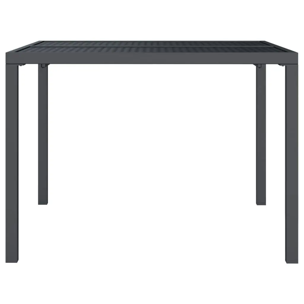 Garden Table Anthracite 100x100x72 cm Steel 362744